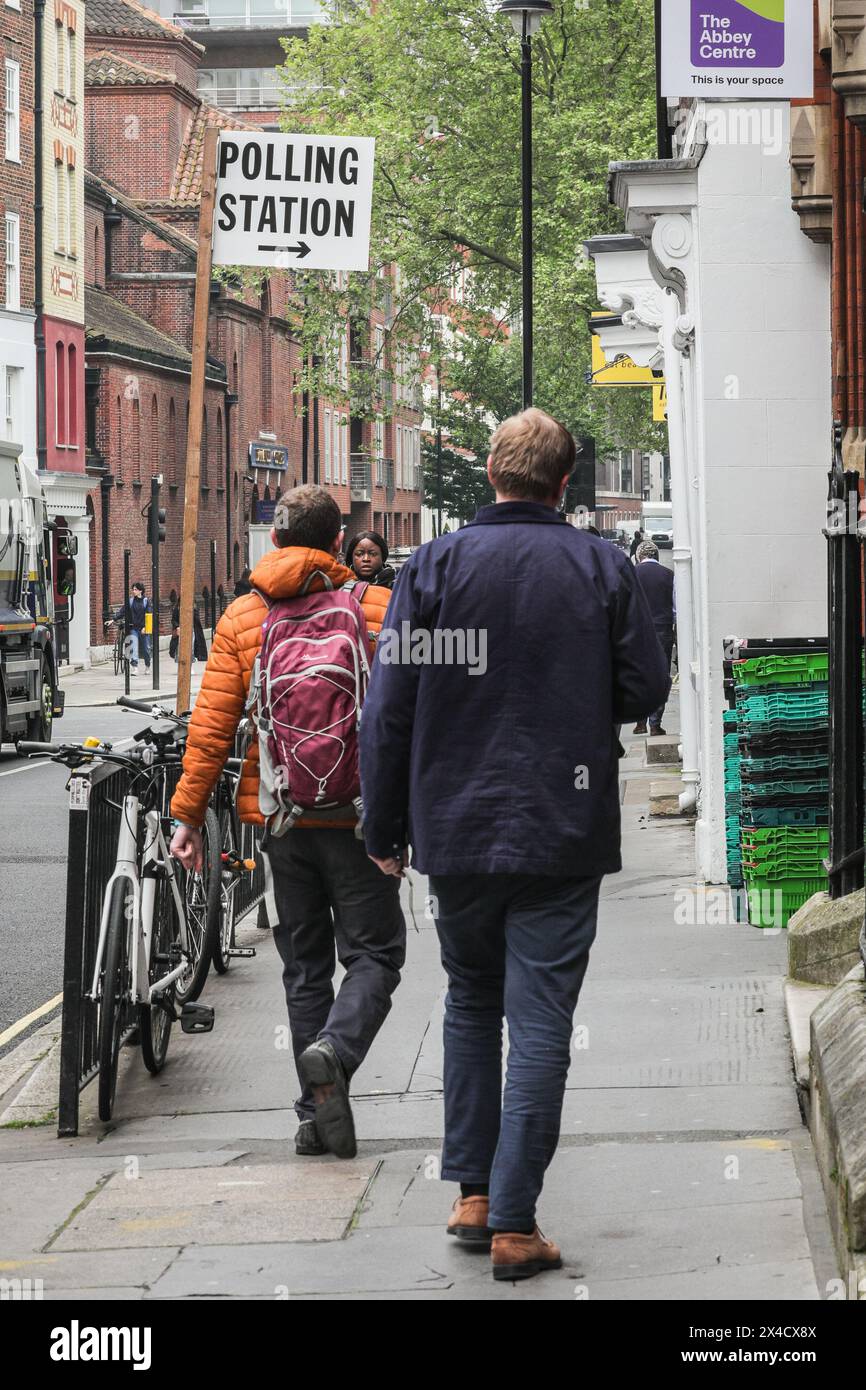 Londres, Royaume-Uni. 02 mai 2024. Le bureau de vote de Great Peter Street à Westminster cet après-midi. Crédit : Imageplotter/Alamy Live News Banque D'Images