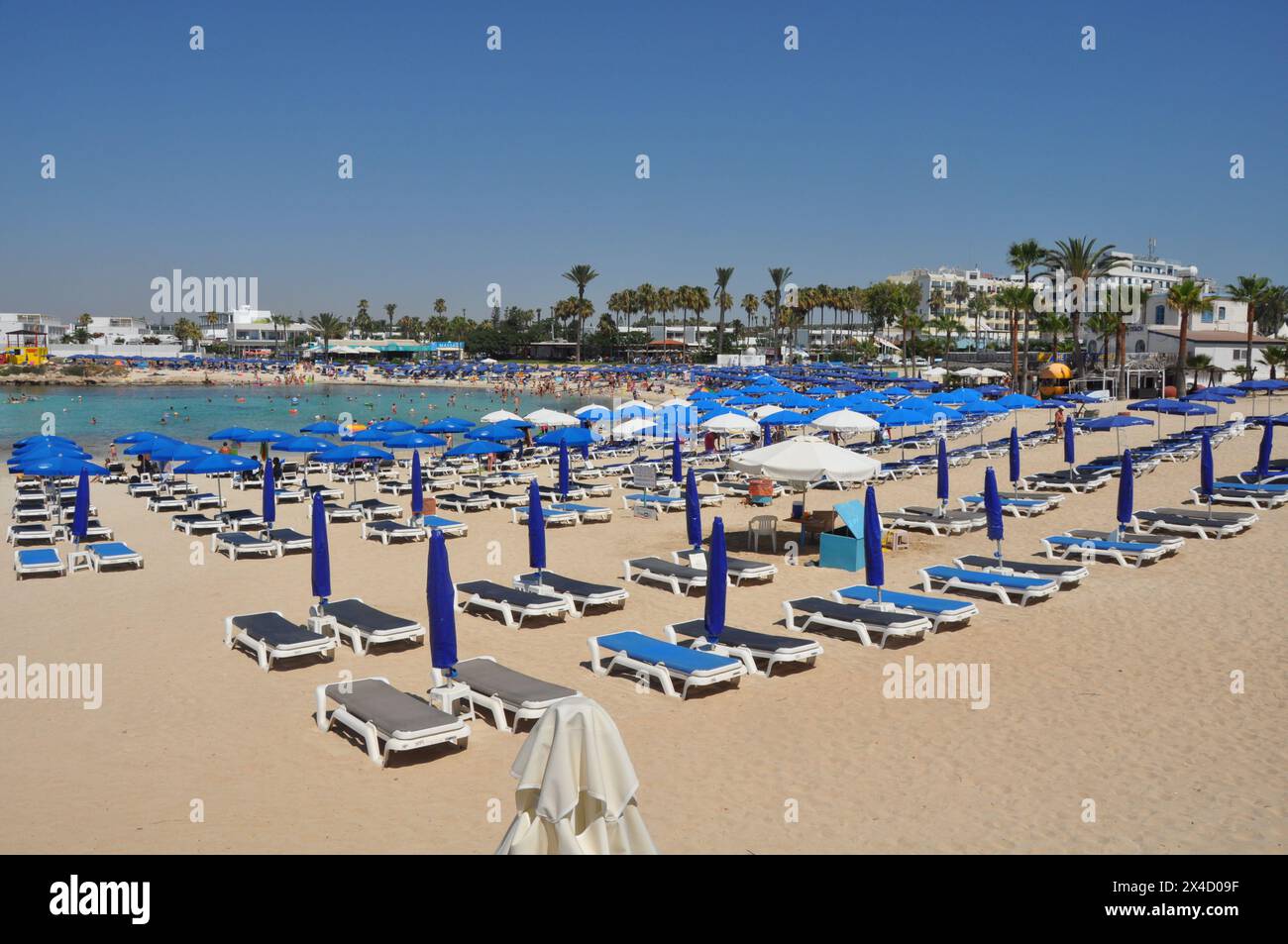 Plage de Vathia Gonia à Agia Napa, Chypre Banque D'Images