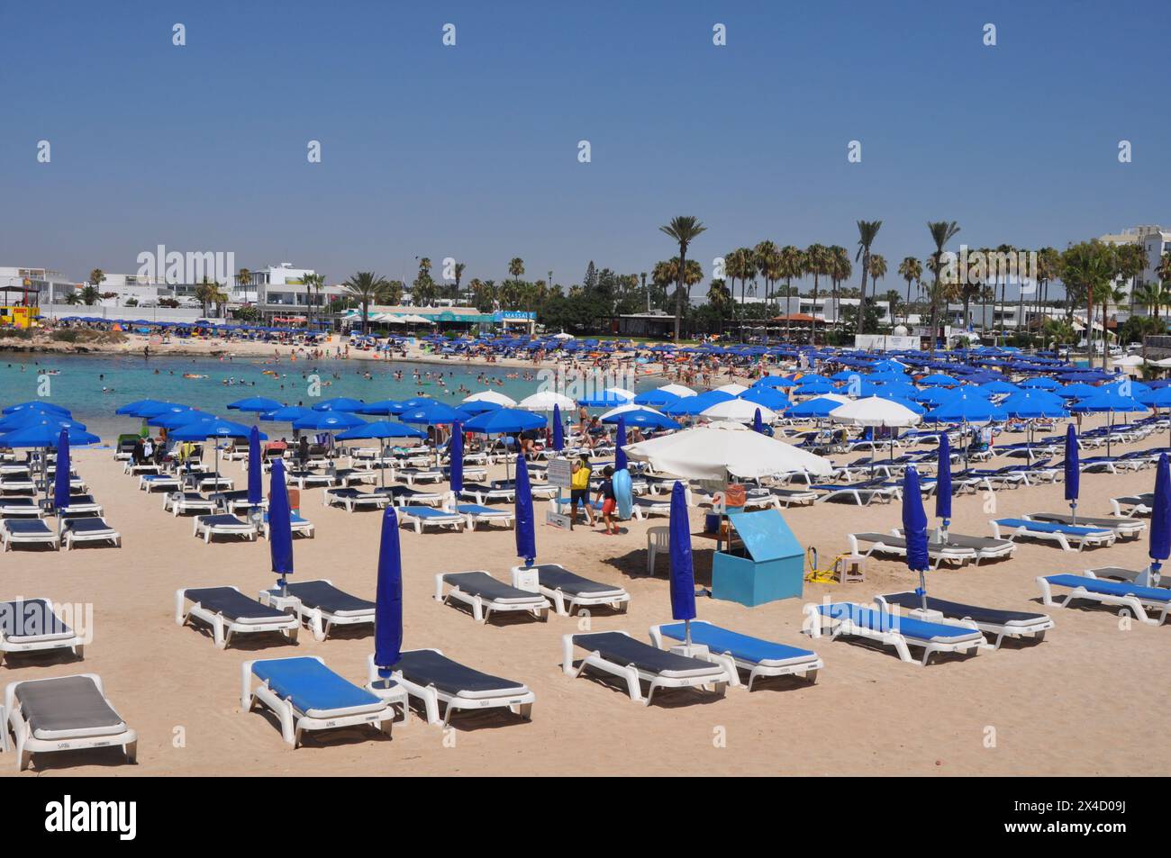 Plage de Vathia Gonia à Agia Napa, Chypre Banque D'Images