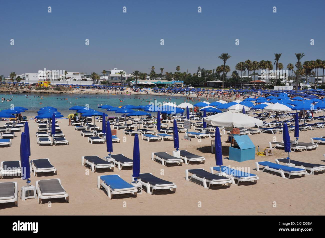 Plage de Vathia Gonia à Agia Napa, Chypre Banque D'Images