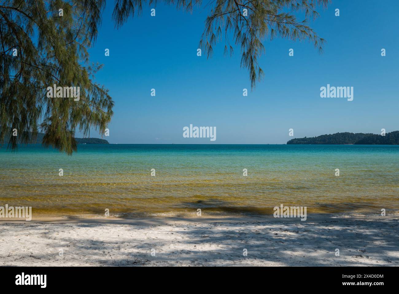 Plage de Koh Rong Sanloem, Cambodge Banque D'Images