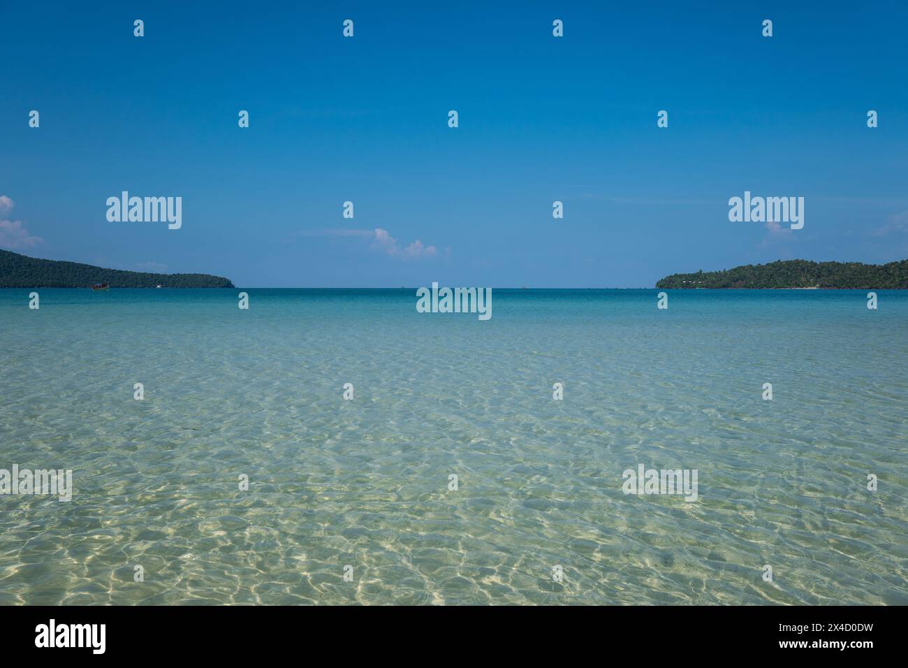 Plage de Koh Rong Sanloem, Cambodge Banque D'Images