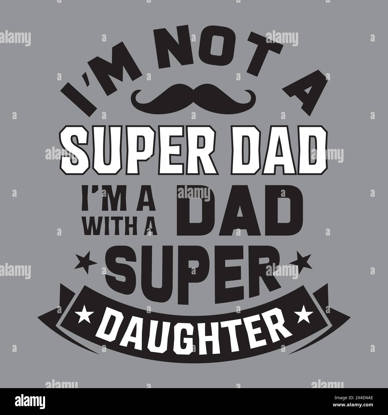 Design de T-shirt de typographie de fête des pères Illustration de Vecteur