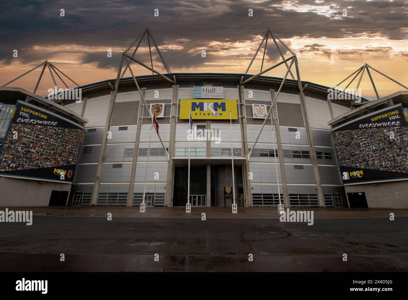 Le MKM Stadium est un stade polyvalent situé à Hull, dans l'est du Yorkshire, au Royaume-Uni Banque D'Images