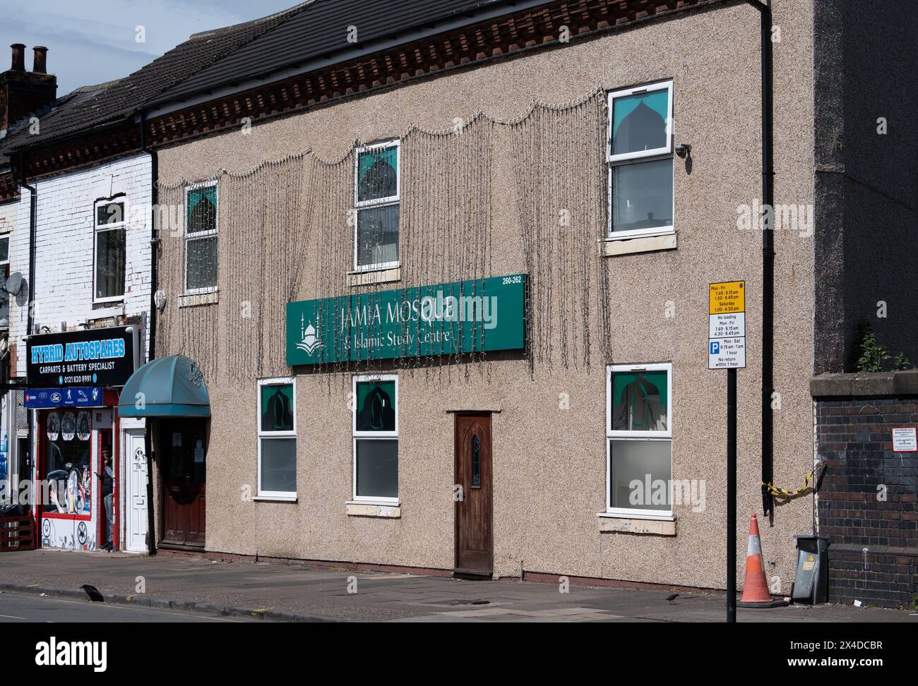 Jamia Mosque and Islamic Study Centre, Washwood Heath Road, Saltley, Birmingham, Royaume-Uni Banque D'Images
