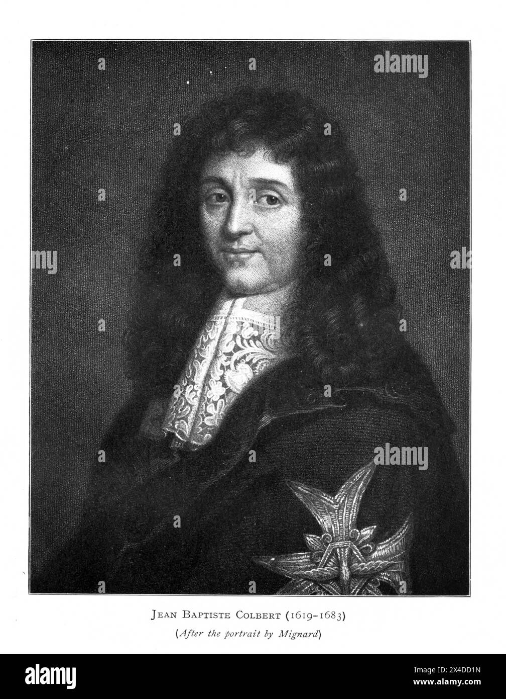 Jean Baptiste Colbert (1619-1683) la révolution française de l'âge de Louis 14 à la venue de Napoléon par Wheeler, Harold Felix Baker, publié en 1913 Banque D'Images
