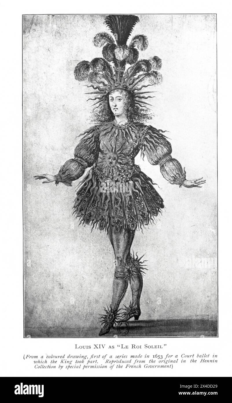 Louis XIV comme 'le Roi Soleil' la révolution française de l'âge de Louis 14 à la venue de Napoléon par Wheeler, Harold Felix Baker, publié en 1913 Banque D'Images