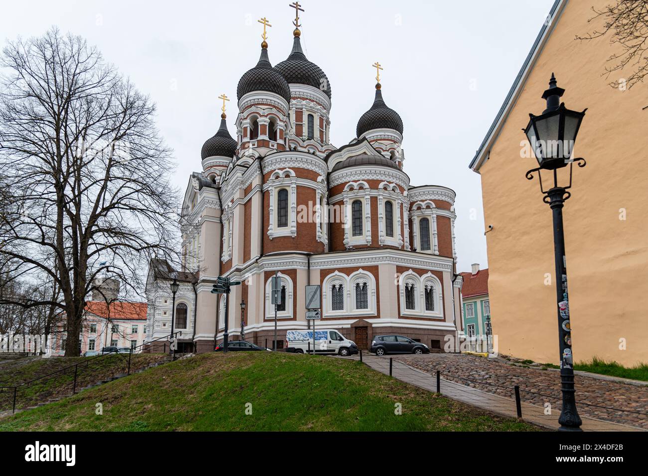 La cathédrale Alexandre Nevsky, Tallinn, Estonie Banque D'Images