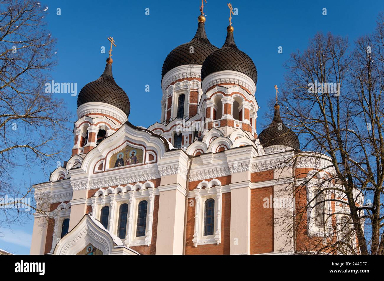 La cathédrale Alexandre Nevsky, Tallinn, Estonie Banque D'Images