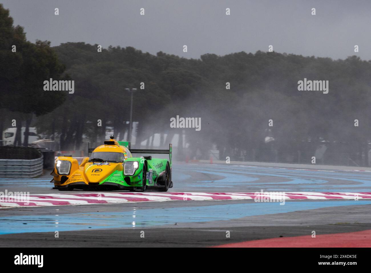 Le Castellet, France, 2 mai 2024, #43 compétition Inter Europol (Pol) Oreca 07/Gibson (LMP2) - Sebastian Alvarez (Mex) Vladislav Lomko (Fra) Tom Dillmann (Fra) pendant les 4 heures du Castellet, deuxième course de la European le Mans Series (ELMS) 2024 sur le circuit Paul Ricard du 02 au 05 mai, 2024 au Castellet, France - photo Laurent Cartalade/Agence MPS crédit Agence MPS/Alamy Live News Banque D'Images