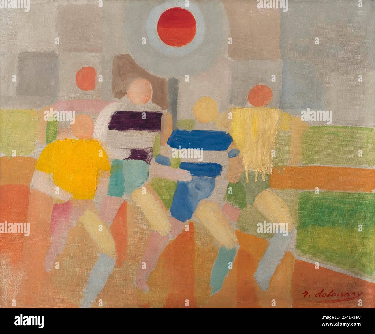 Art by robert delaunay les coureurs Banque de photographies et d