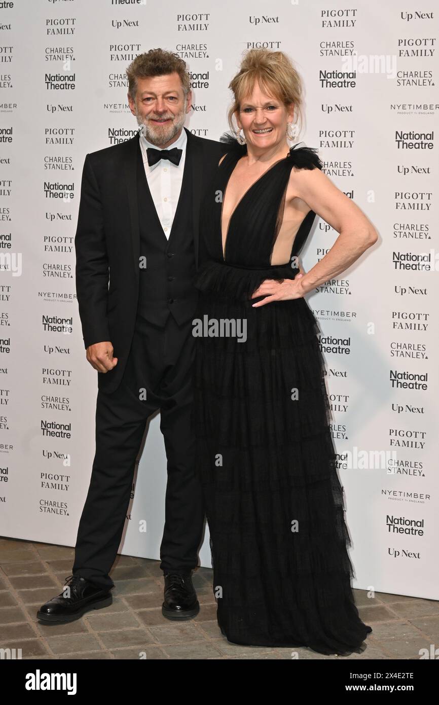 Londres, Royaume-Uni - 1er mai 2024Andy Serkis et Lorraine Ashbourne au National Theatre Up Next Gala, au National Theatre, South Bank, Londres, Angleterre., Londres, Angleterre. CAP/JOR ©JOR/Capital Pictures Banque D'Images