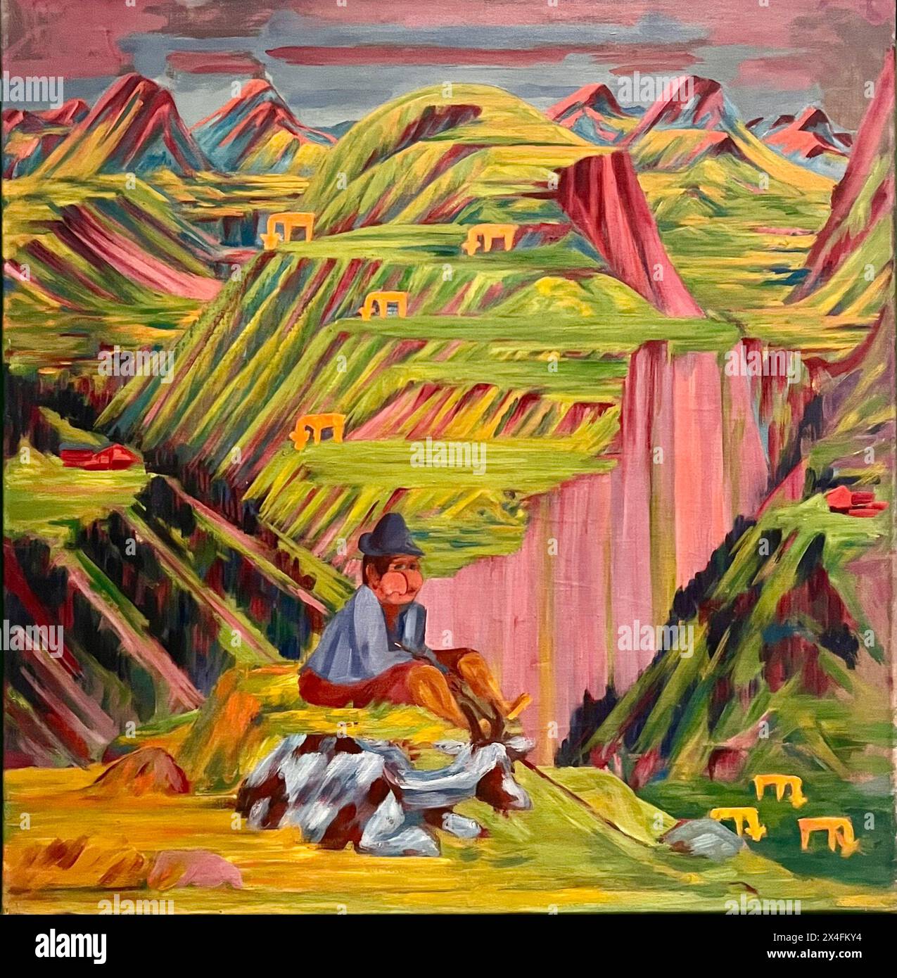 Philipp Bauknecht - Berger avec chèvre - 1924 Banque D'Images