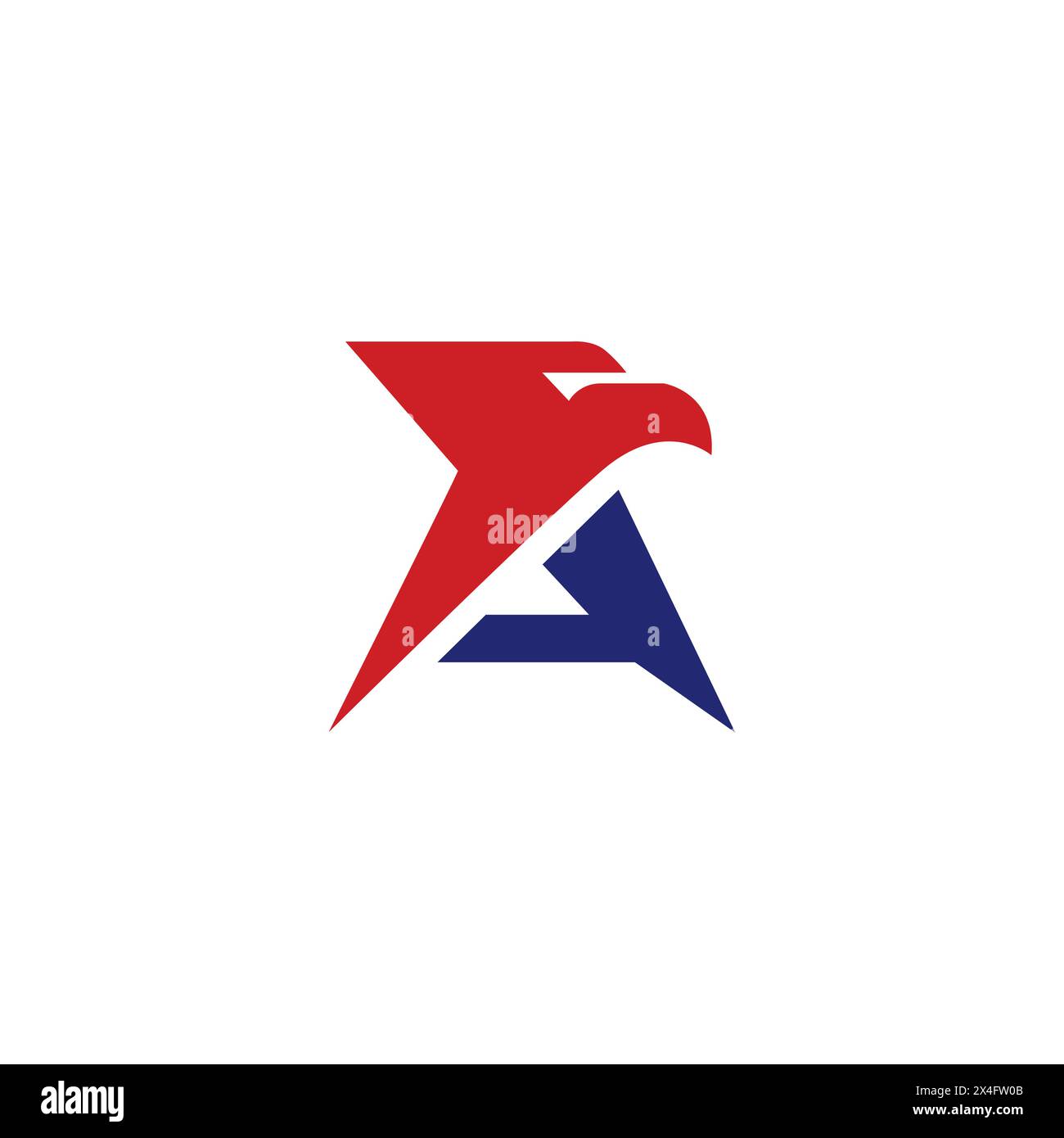 Lettre A logo Eagle, logo Eagle Head, conception américaine Illustration de Vecteur