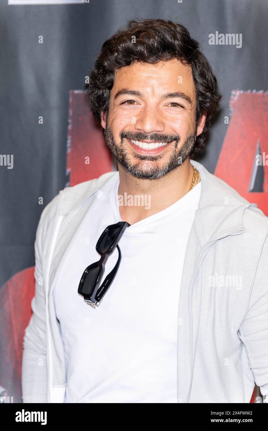 Los Angeles, États-Unis. 02 mai 2024. L'acteur Ahmed Mawas assiste à la première de 'I Am Gitmo' à Los Angeles et au lancement de CLSNOW. TV au Writers Guild Theater, Los Angeles, CA, 2 mai 2024 crédit : Eugene Powers/Alamy Live News Banque D'Images