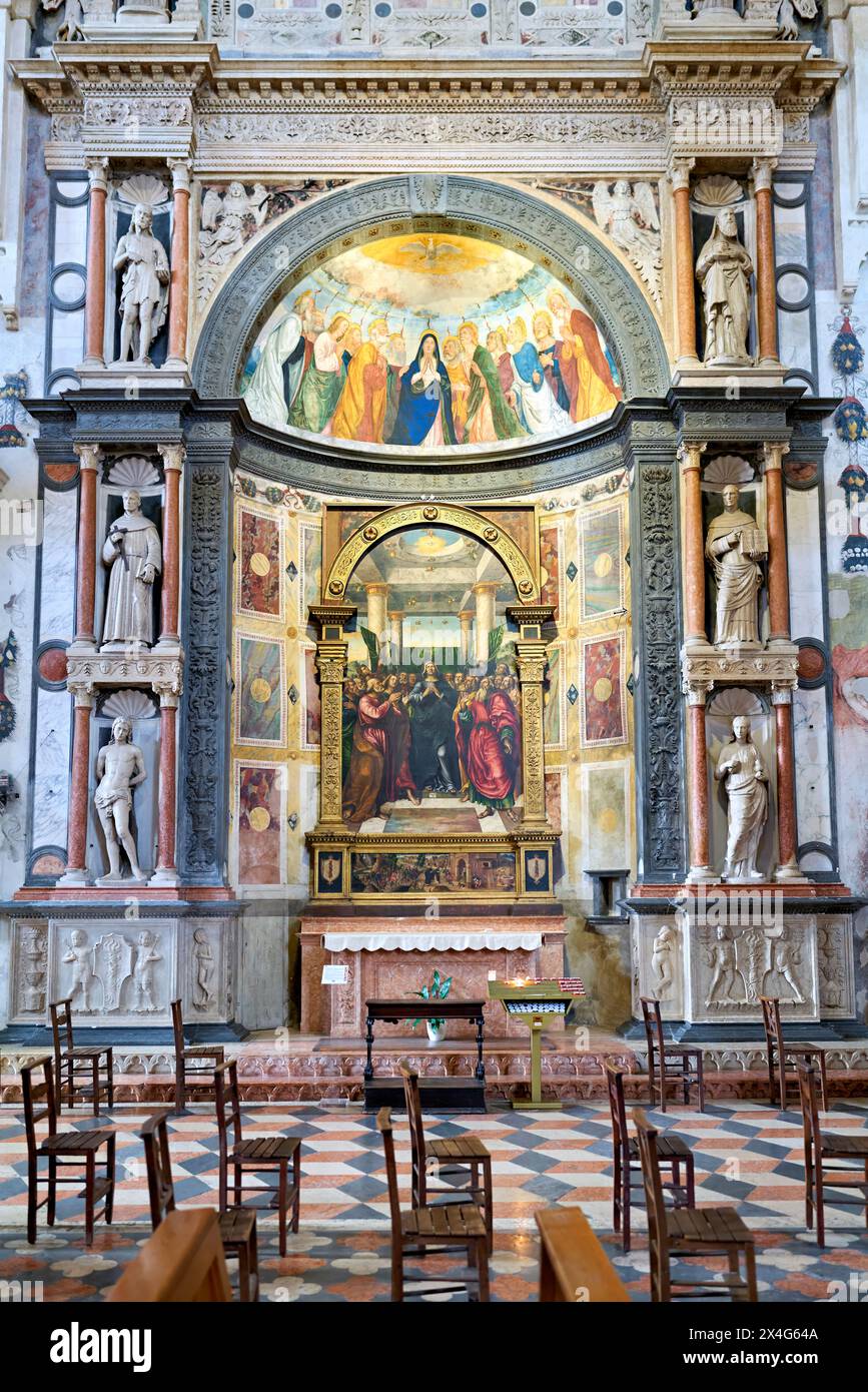 Vérone Veneto Italie. La basilique Sainte-Anastasie Banque D'Images