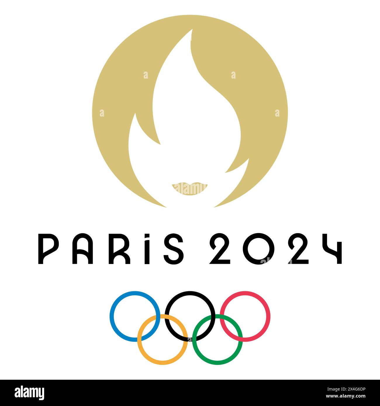 Logo des Jeux olympiques d'été de 2024. Jeux Olympiques à Paris 2024. Illustration vectorielle, EPS10 Illustration de Vecteur