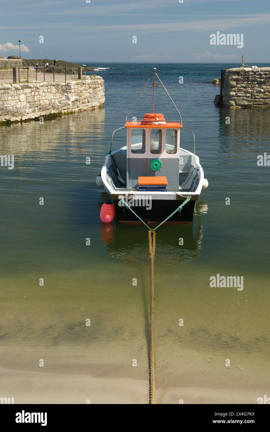 Ballintoy Harbour, Co Antrim, Irlande du Nord Banque D'Images
