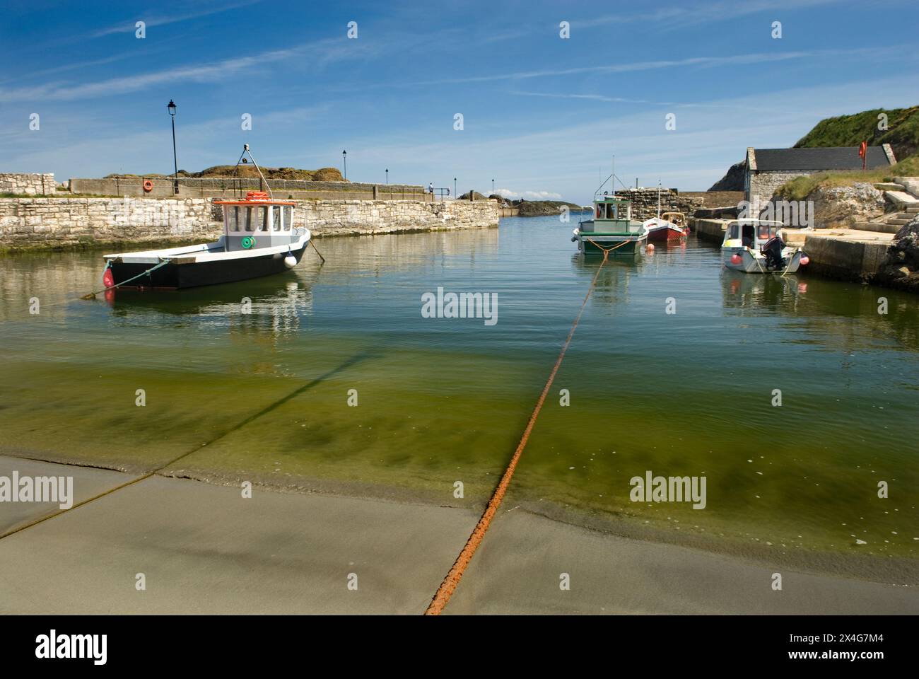 Ballintoy Harbour, Co Antrim, Irlande du Nord Banque D'Images