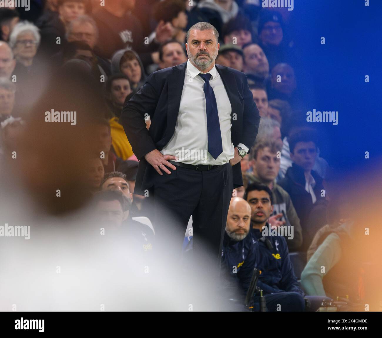 02 mai 2024 - Chelsea v Tottenham Hotspur - premier League - Stamford Bridge. Tottenham Manager Ange Postecoglou. Image : Mark pain / Alamy Live News Banque D'Images