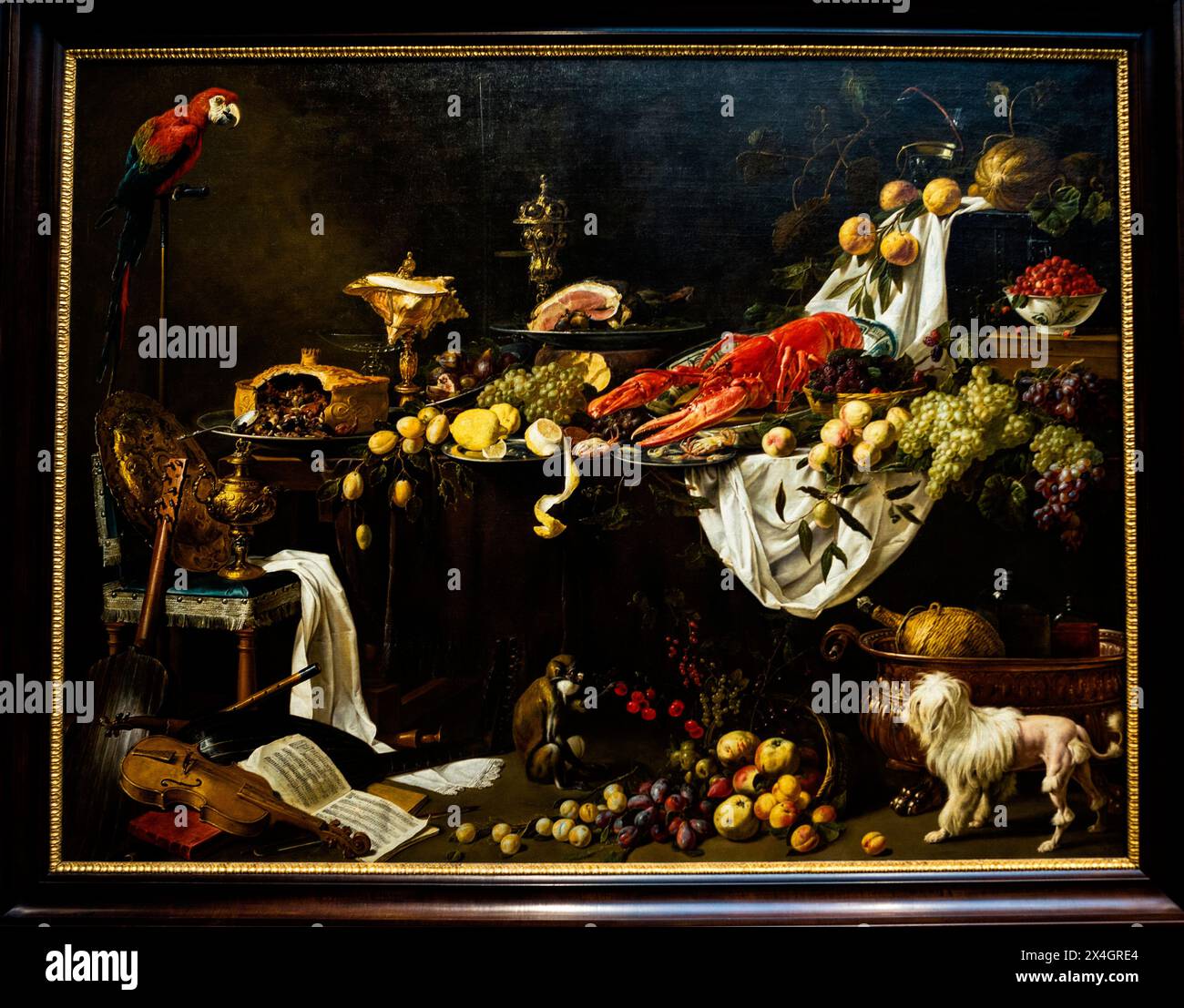 Banquet Still Life, Adriaen van Utrecht, Adrien van Utrecht, Rijksmuseum, Amsterdam, pays-Bas. Banque D'Images