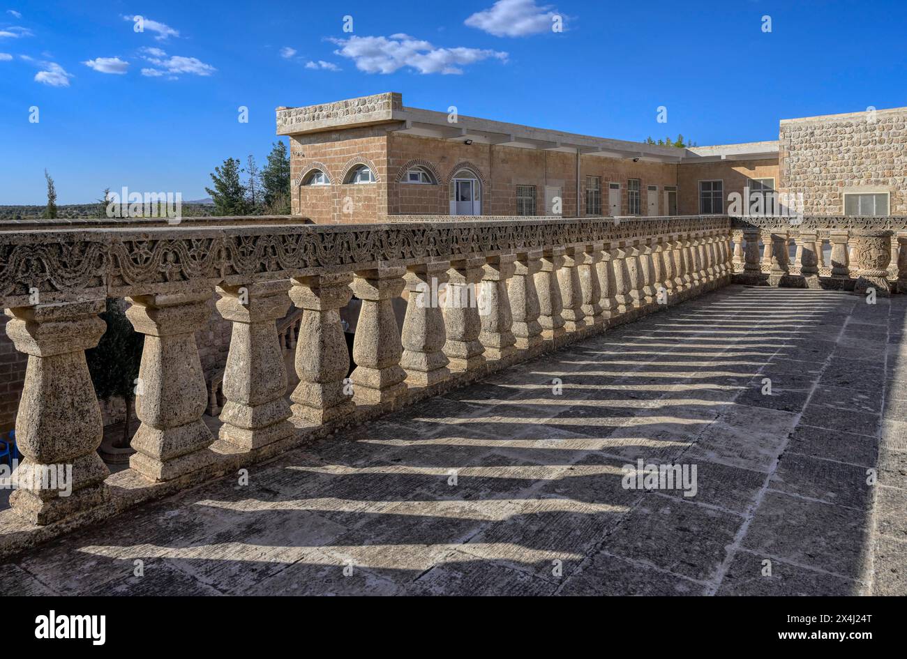 Monastère syrien orthodoxe Meyrien Ana et église, Mardin, Turquie Banque D'Images