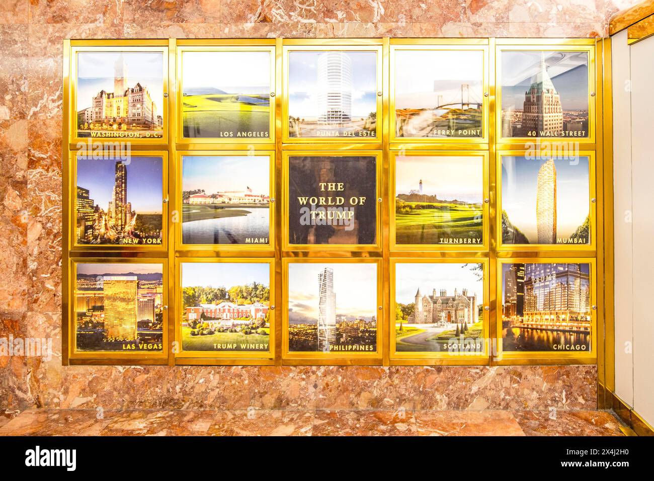 Trump Tower, 5th Ave, Midtown Manhattan, New York Banque D'Images