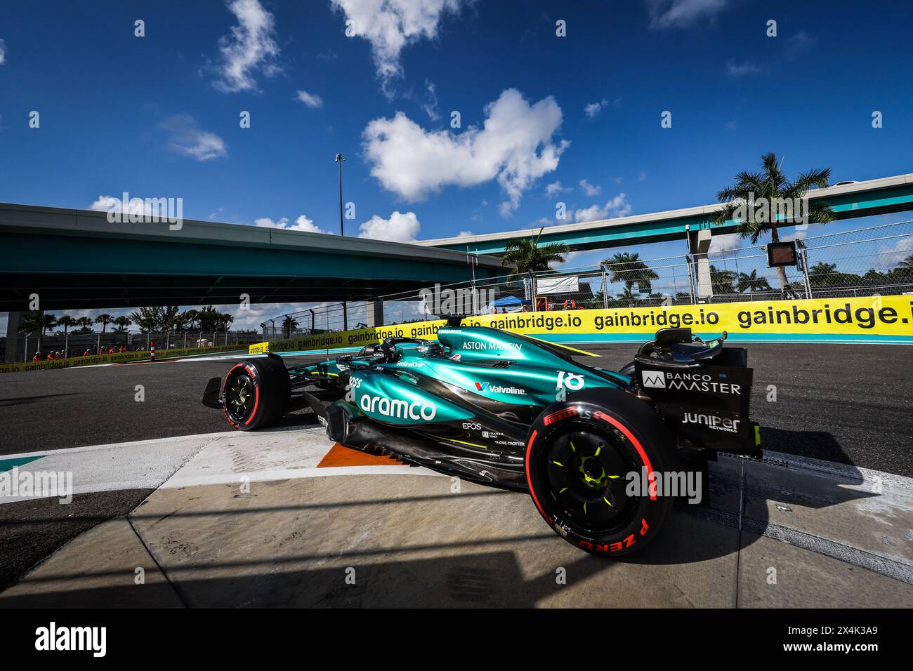 18 STROLL lance (CAN), Aston Martin F1 Team AMR24, action lors du Grand Prix de formule 1 Crypto.com de Miami 2024, 6e manche du Championnat du monde de formule 1 2024 du 3 au 5 mai 2024 sur l'Autodrome international de Miami, à Miami, États-Unis d'Amérique Banque D'Images
