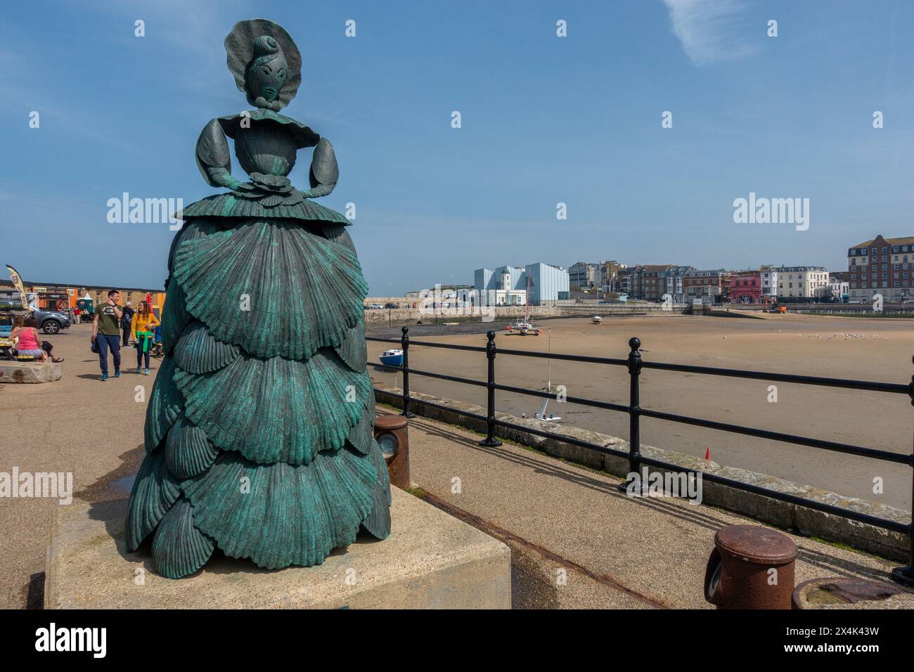 Margate's, Shell Lady, Mme Boothe, by, Ann Carrington, 2008, Margate, Harbour, Margate, Thanet, Kent, Angleterre Banque D'Images