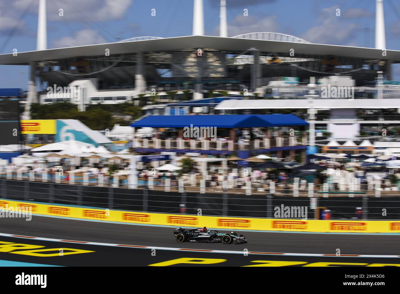 63 RUSSELL George (gbr), Mercedes AMG F1 Team W15, action lors du Grand Prix de formule 1 Crypto.com de Miami 2024, 6e manche du Championnat du monde de formule 1 2024 du 3 au 5 mai 2024 sur l'Autodrome international de Miami, à Miami, États-Unis d'Amérique Banque D'Images