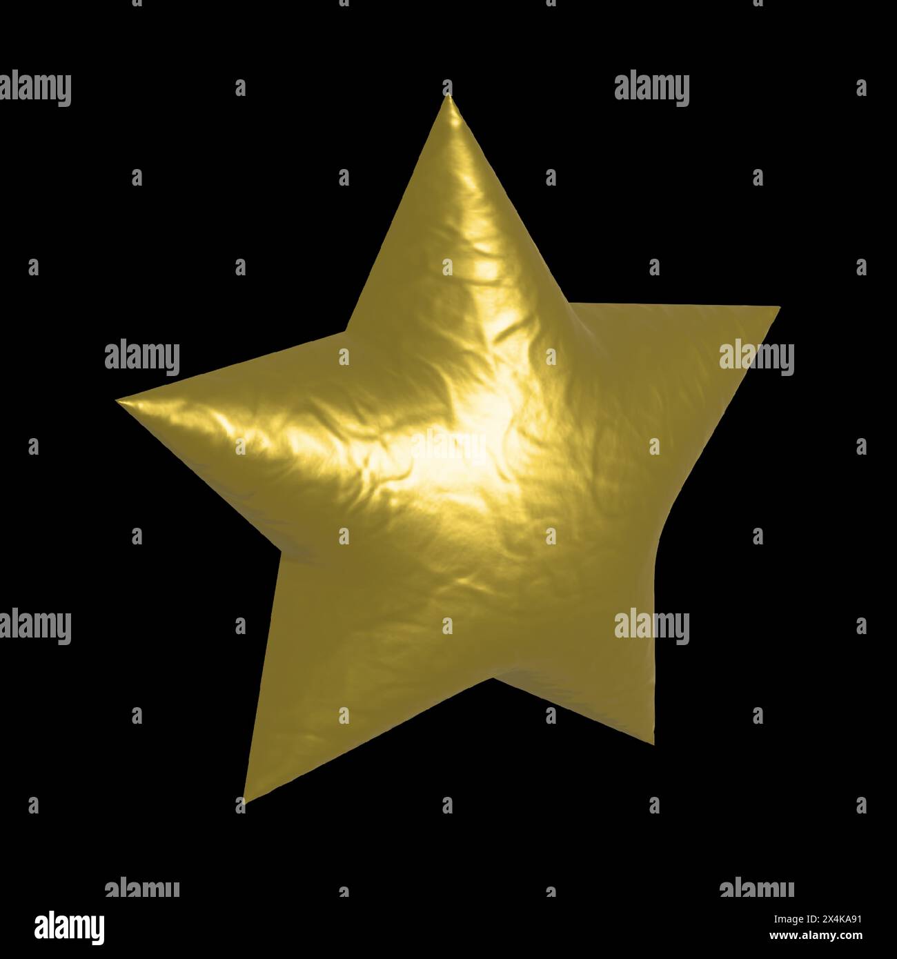 Illustration vectorielle d'étoile d'or modèle 3D. Illustration de Vecteur