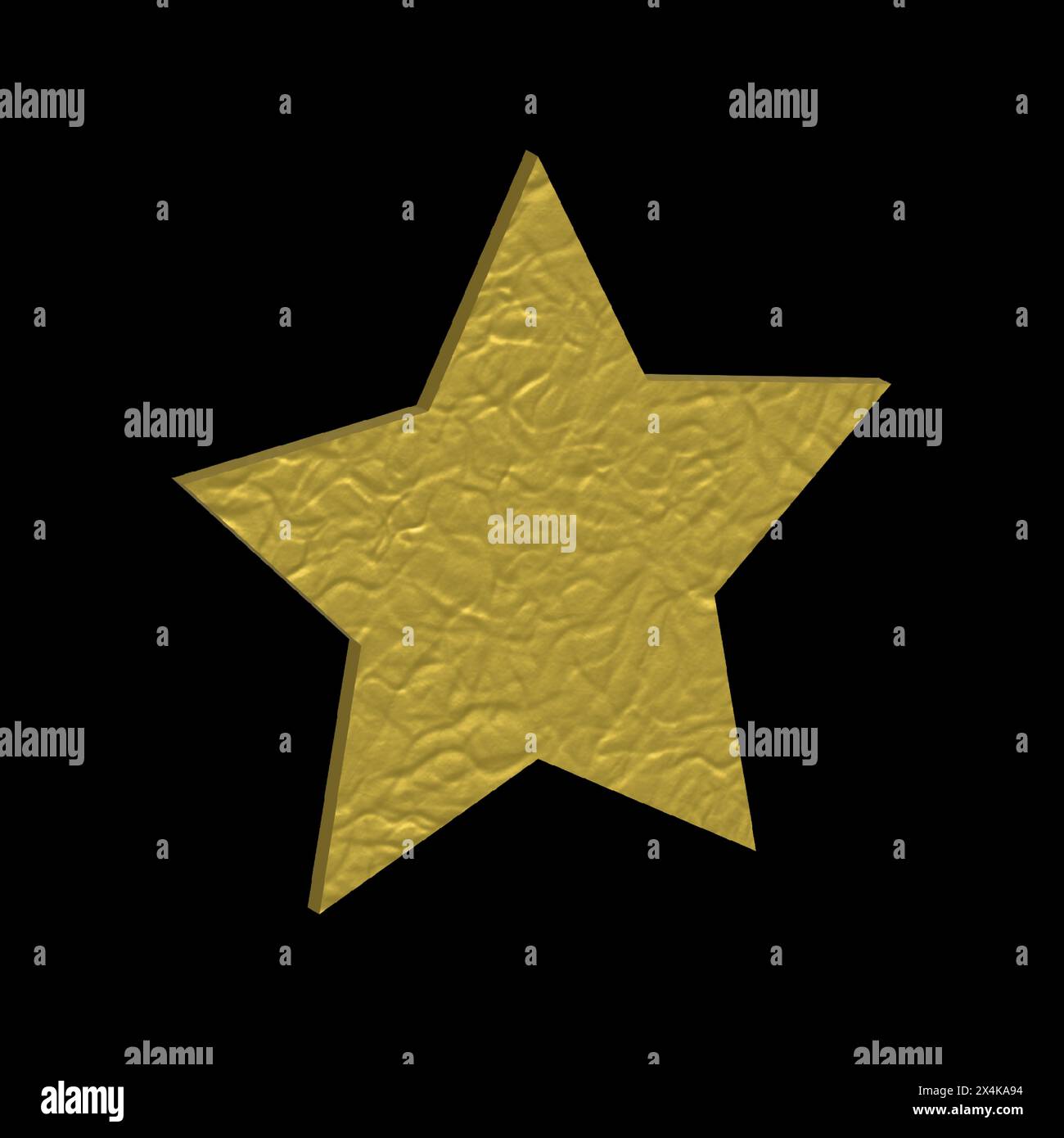 Illustration vectorielle d'étoile d'or modèle 3D. Illustration de Vecteur