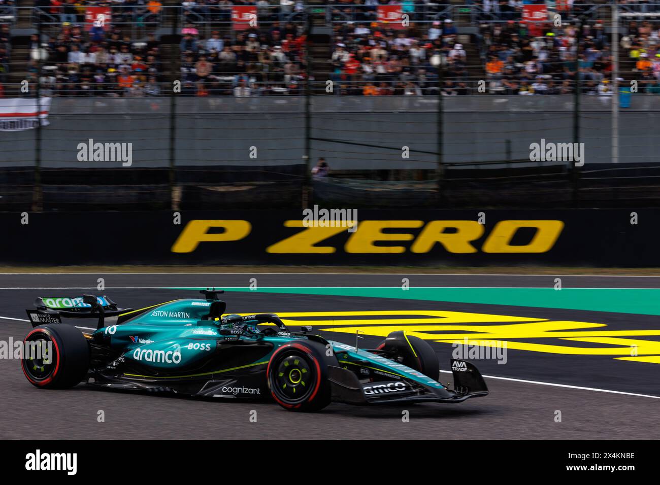 Circuit de Suzuka, 6 avril 2024 : lance Stroll (CAN) d'Aston Martin lors du Grand Prix de formule 1 du Japon 2024. Banque D'Images