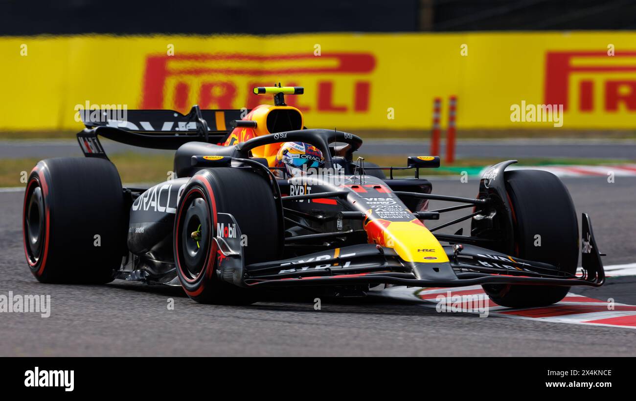 Circuit de Suzuka, 6 avril 2024 : Sergio Perez (MEX) de Red Bull Racing lors du Grand Prix de formule 1 du Japon 2024. Banque D'Images