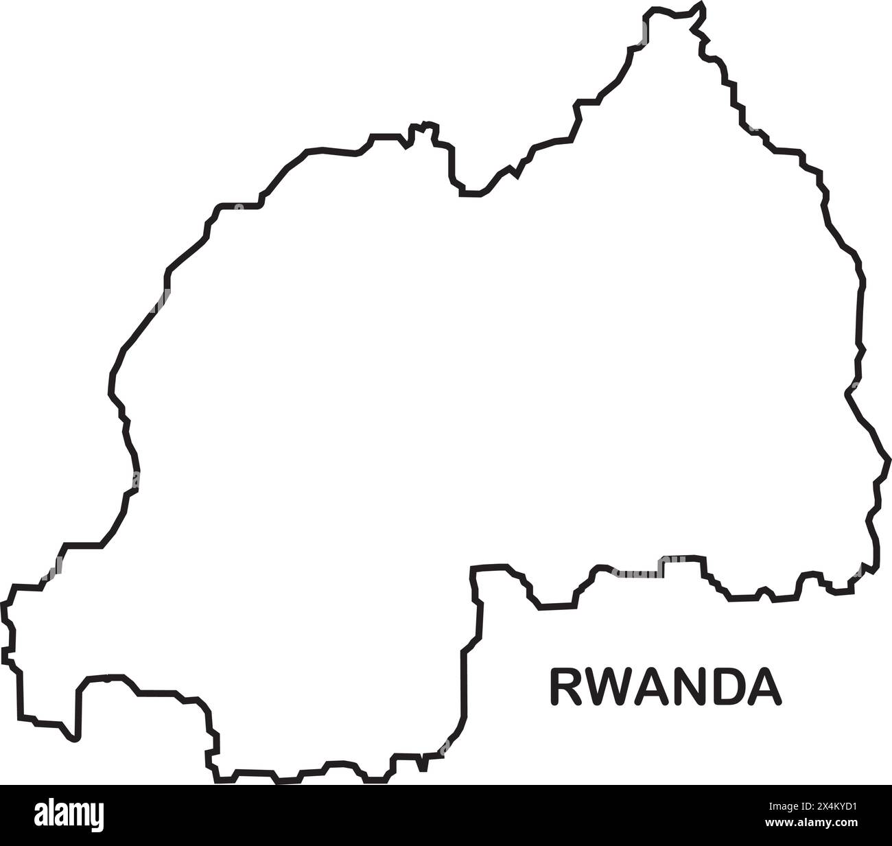 Icône de carte Rwanda, arrière-plan d'illustration vectorielle Illustration de Vecteur