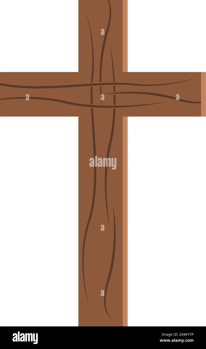 Symbole de croix chrétienne, conception d'illustration d'icône vectorielle Illustration de Vecteur