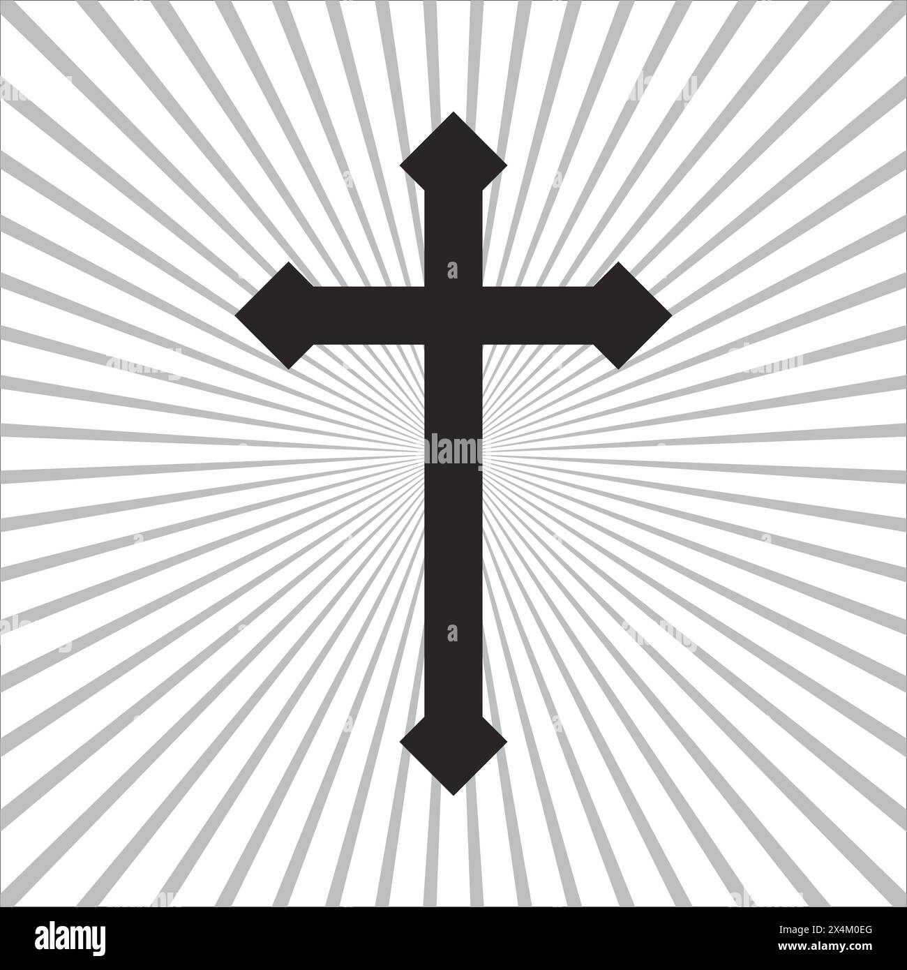 Symbole de croix chrétienne, conception d'illustration d'icône vectorielle Illustration de Vecteur