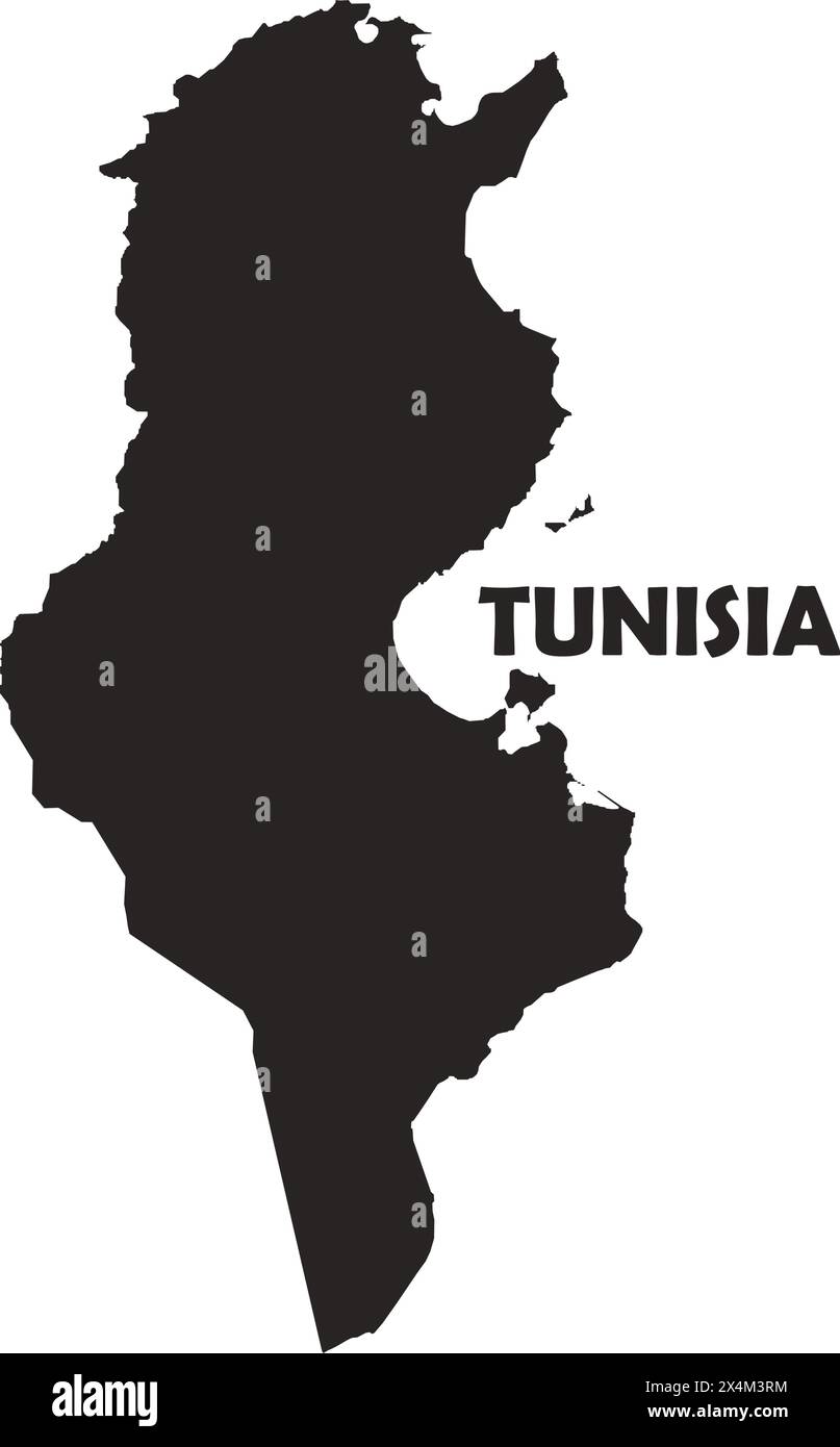 Tunisie icône de vecteur d'illustration de symbole de carte arrière-plan Illustration de Vecteur