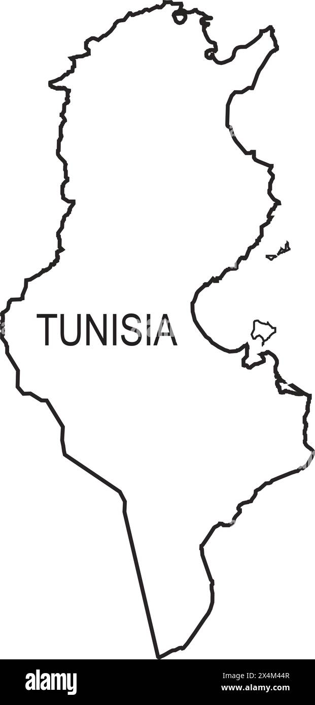 Tunisie icône de vecteur d'illustration de symbole de carte arrière-plan Illustration de Vecteur