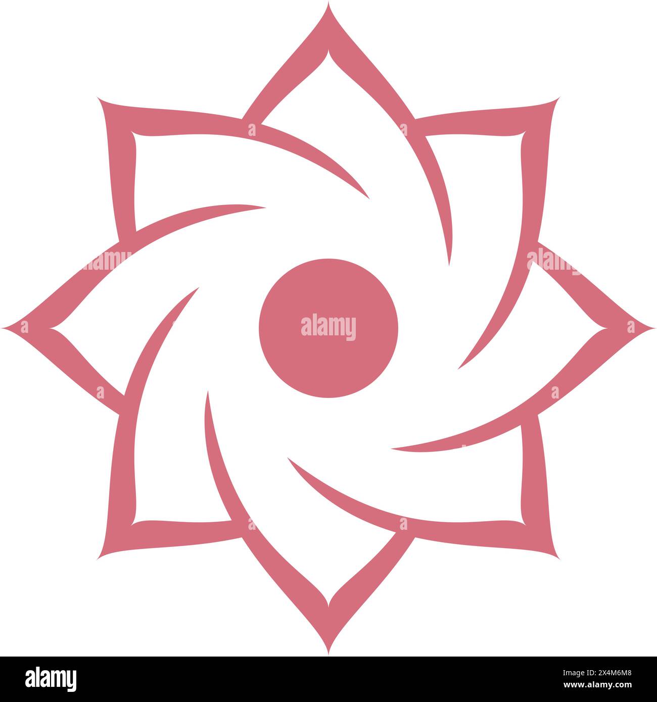 Belle conception d'illustration vectorielle de logo de fleur Illustration de Vecteur