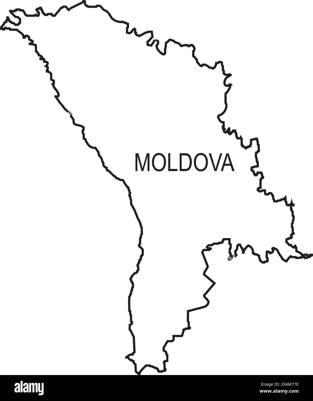 Moldavie icône de vecteur d'illustration de la carte conception de symbole Illustration de Vecteur