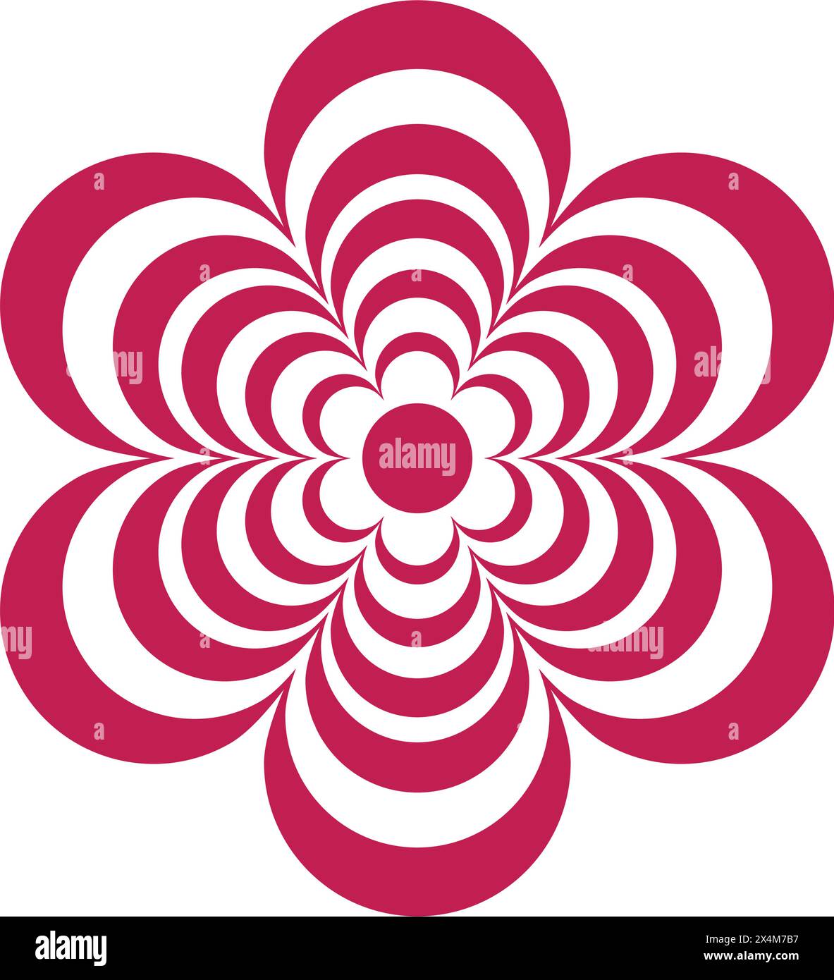 Belle conception d'illustration vectorielle de logo de fleur Illustration de Vecteur