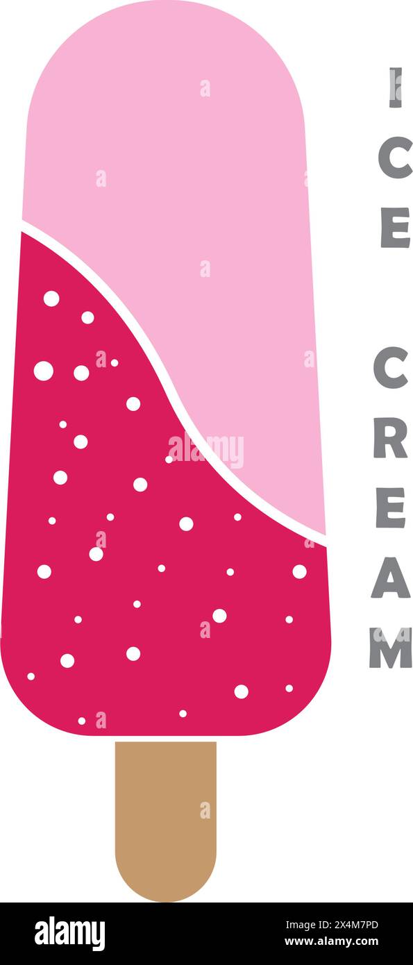 Conception de modèle d'illustration vectorielle d'icône de crème glacée Illustration de Vecteur