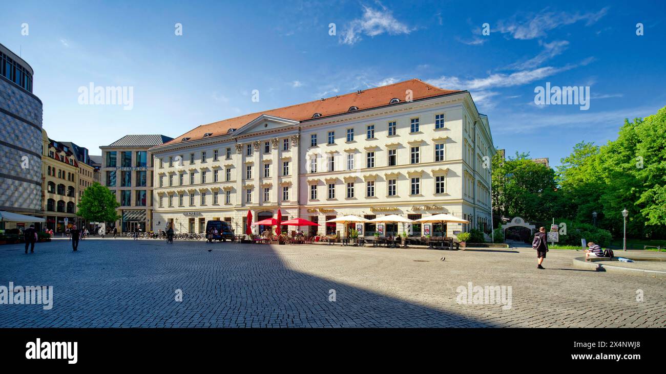 La Haus Großer Blumenberg sur Richard-Wagner-Platz, Leipzig, Saxe, Allemagne, Europe Banque D'Images
