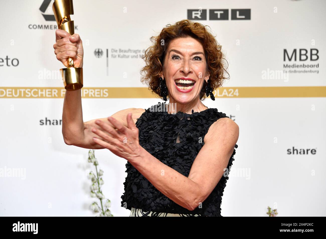 Adele Neuhauser BEI der 74. Verleihung des Deutschen Filmpreises 2024 im Theater am Potsdamer Platz. Berlin, 03.05.2024 Banque D'Images