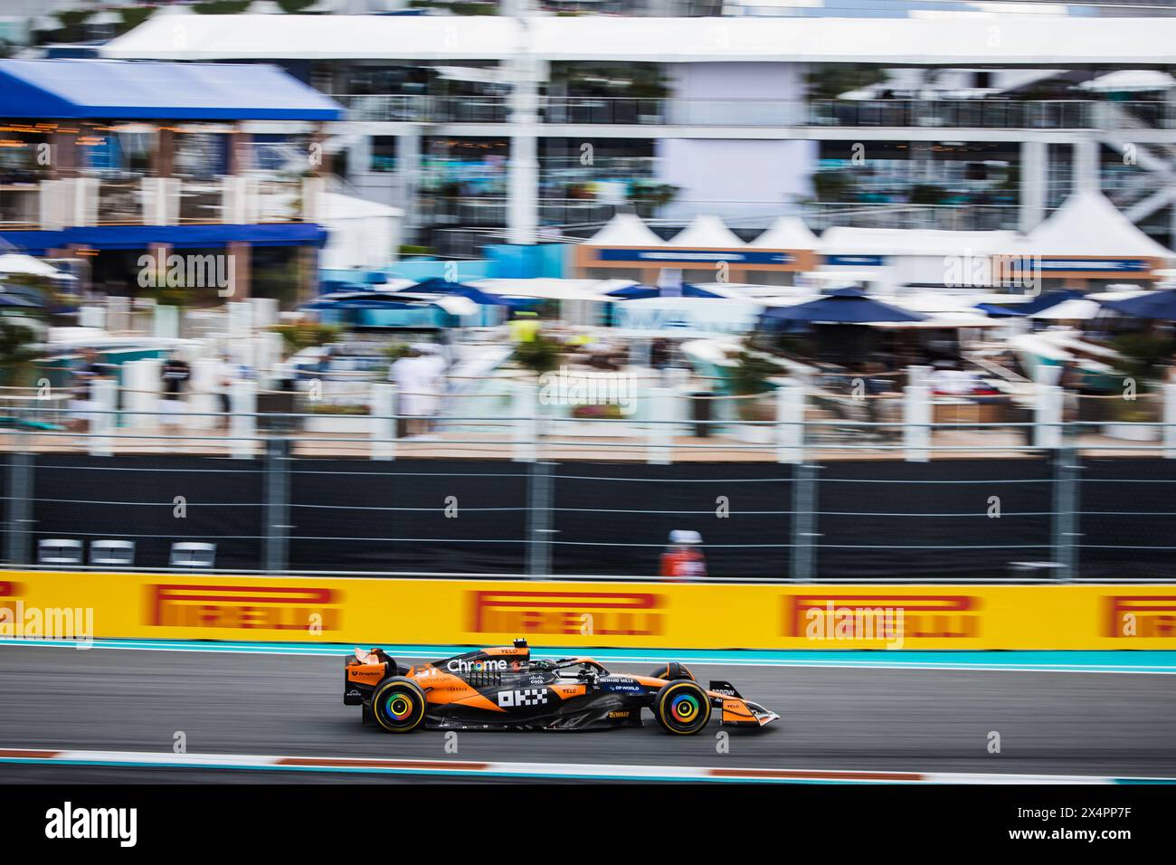 Miami, États-Unis. 04 mai 2024. Lando Norris (GBR) McLaren MCL38. 04.05.2024. Formula 1 World Championship, Rd 6, Miami Grand Prix, Miami, Floride, États-Unis, sprint et journée de qualification. Le crédit photo devrait se lire : XPB/Alamy Live News. Banque D'Images