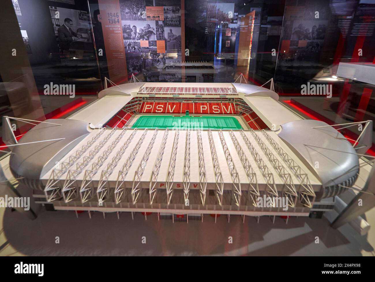 Visite du musée du club au Philips Stadion - l'arène officielle du FC PSV Eindhoven Banque D'Images
