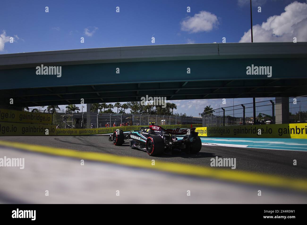 44 HAMILTON Lewis (gbr), Mercedes AMG F1 Team W15, action lors du Grand Prix de formule 1 Crypto.com de Miami 2024, 6e manche du Championnat du monde de formule 1 2024 du 3 au 5 mai 2024 sur l'Autodrome international de Miami, à Miami, États-Unis d'Amérique Banque D'Images