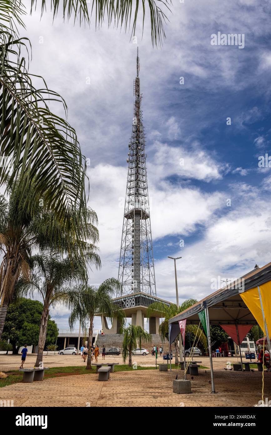 Tour de télévision de Brasília, Torre de Televisão de Brasília, Brasilia, Brésil Banque D'Images