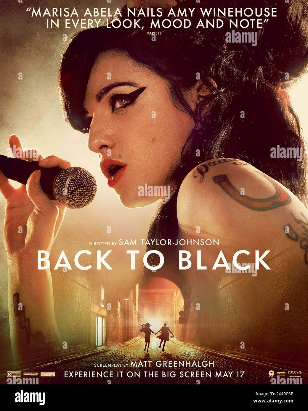 DATE DE SORTIE : 10 mai 2024. TITRE : retour au noir. STUDIO : fonctionnalités de mise au point. RÉALISATEUR : Sam Taylor-Johnson. INTRIGUE : un aperçu inédit de l'ascension précoce d'Amy Winehouse vers la renommée et de la sortie de son album studio révolutionnaire, Back to Black. STARRING : MARISA ABELA as Amy Winehouse poster (Credit image : © Focus Features/Entertainment Pictures/ZUMAPRESS.com) USAGE ÉDITORIAL SEULEMENT! Non destiné à UN USAGE commercial ! Banque D'Images